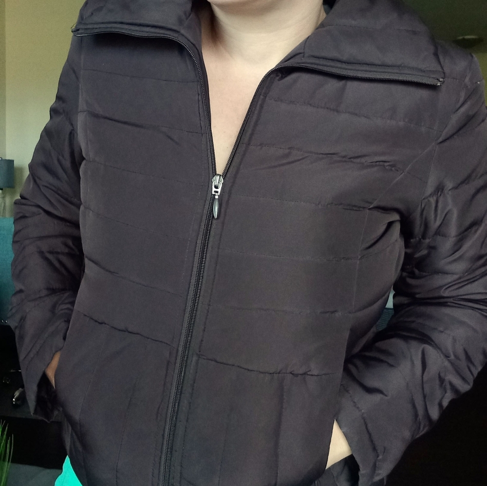 Kenneth Cole Brown Puffer Coat